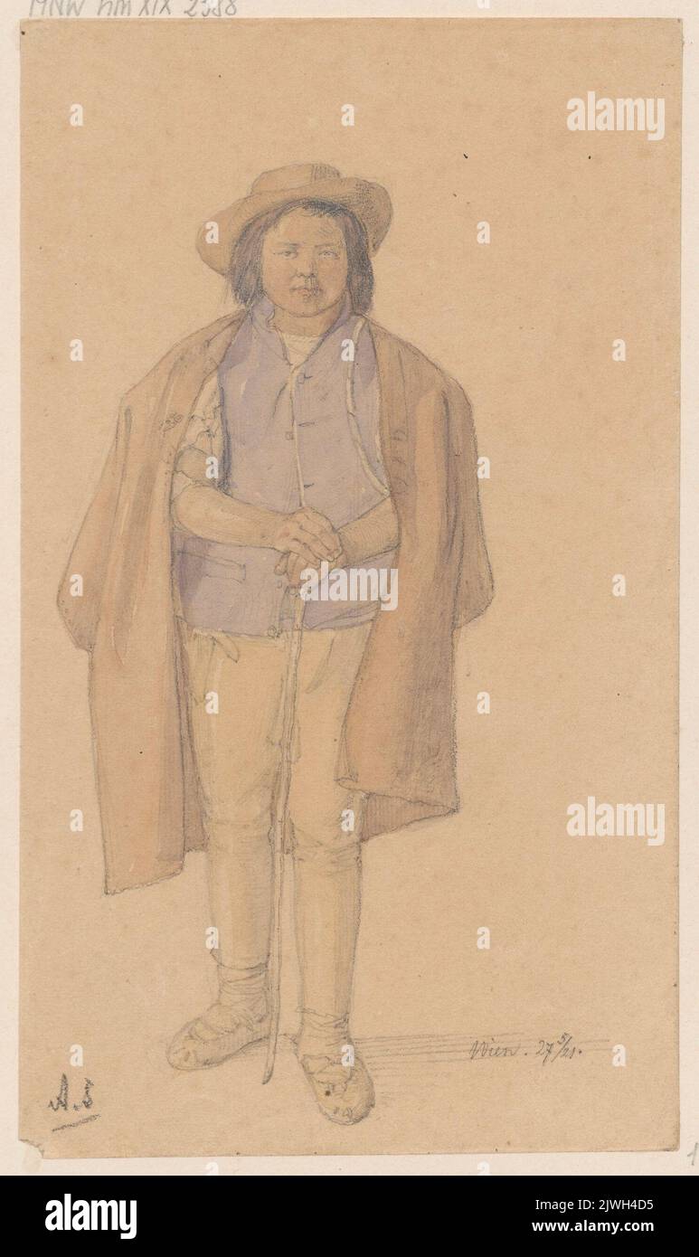 Alpiniste slovaque. Schadow, Albert Dietrich (1797-1869), dessinateur, dessinateur Banque D'Images