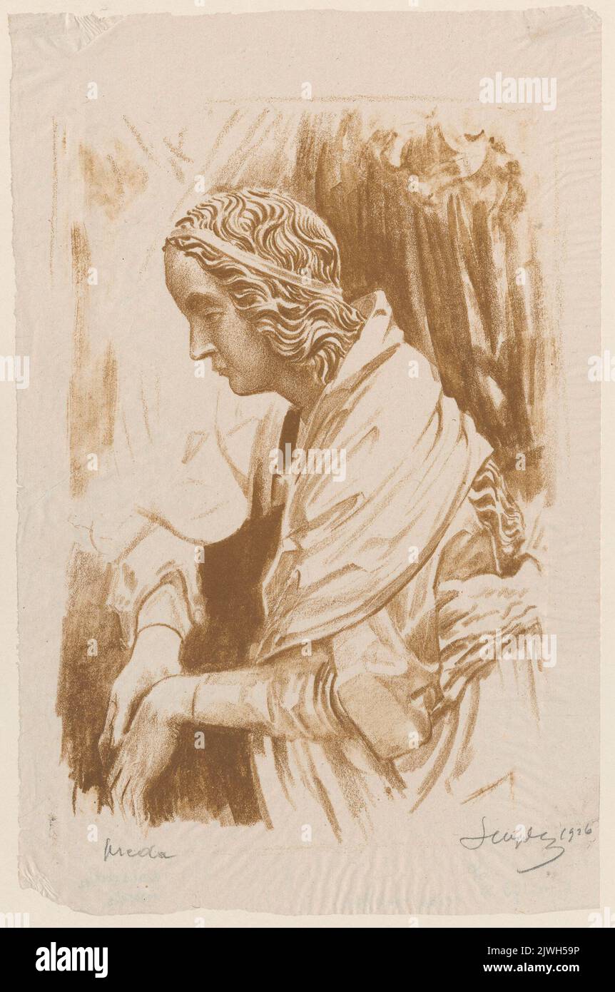 Notre Dame de la veine Stoss retable. Wyczółkowski, Leon (1852-1936), graphiste Banque D'Images