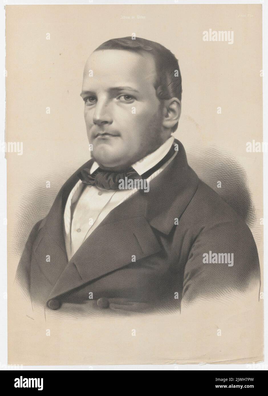 Portrait de Stanisław Moniuszko. Lemercier, Rose Joseph (Paryż ; zakład litograficzny ; 1827-post 1899), atelier de lithographie, Lafosse, Jean Baptiste Adolphe (1810-1879), graphiste, Wilczyński, Jan Kazimierz (1806-1885), éditeur Banque D'Images