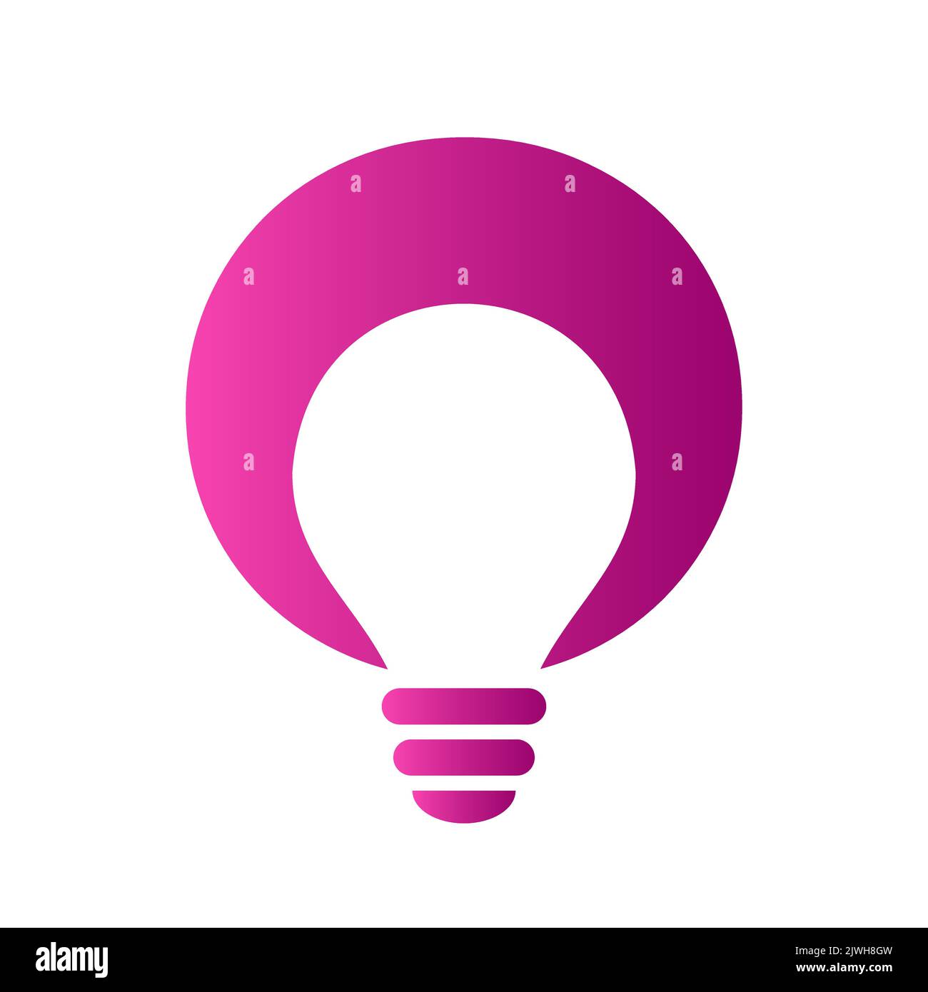 Logo électrique lettre O combiné avec modèle vectoriel d'icône d'ampoule électrique. Logo de l'ampoule symbole du signe Illustration de Vecteur