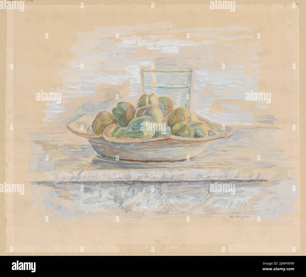 Encore la vie avec les amandes. Waliszewski, Zygmunt (1897-1936), dessinateur, dessinateur Banque D'Images