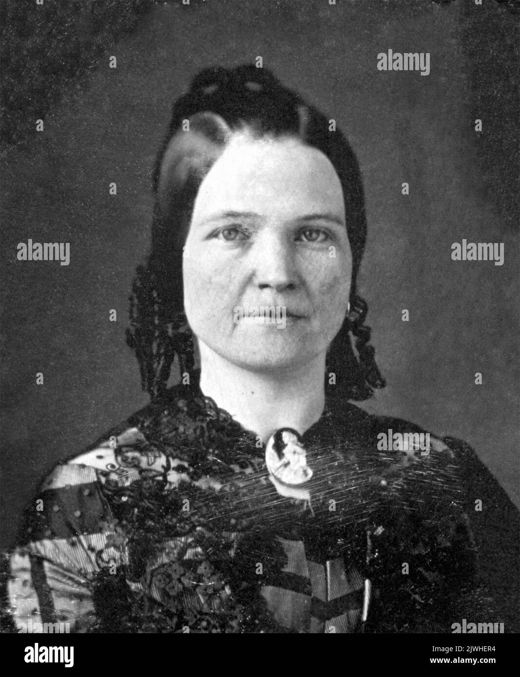 Mary Todd Lincoln vers 1846 quand elle avait 28 ans. Banque D'Images