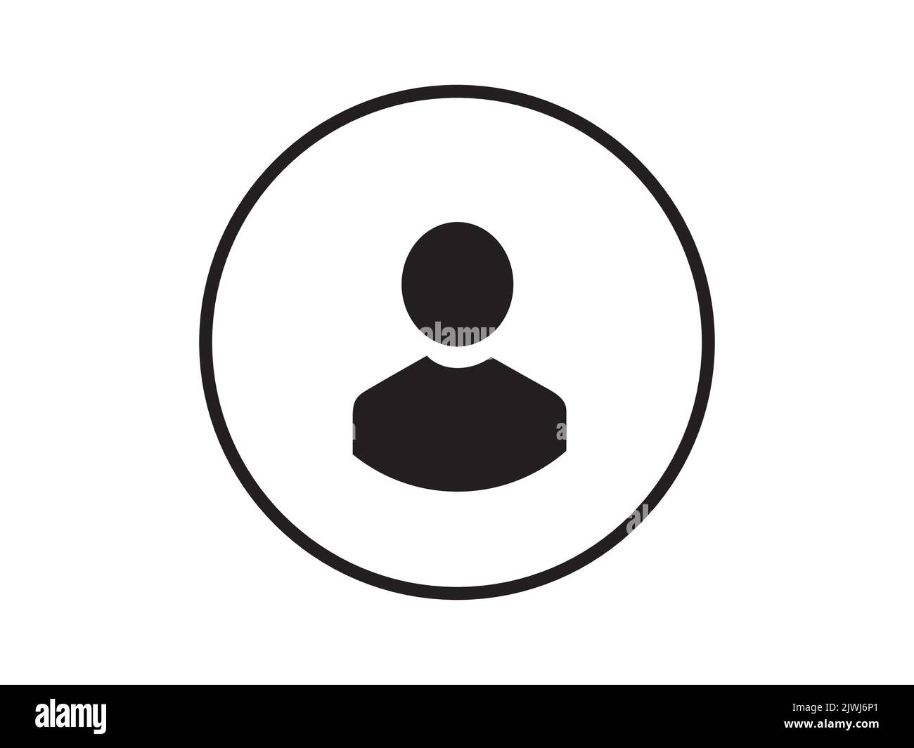 Profil utilisateur pour le site, l'application. Profil d'icône pour Stream, chat web, amis de réunion en ligne, site de rencontres. Illustration vectorielle. Illustration de Vecteur