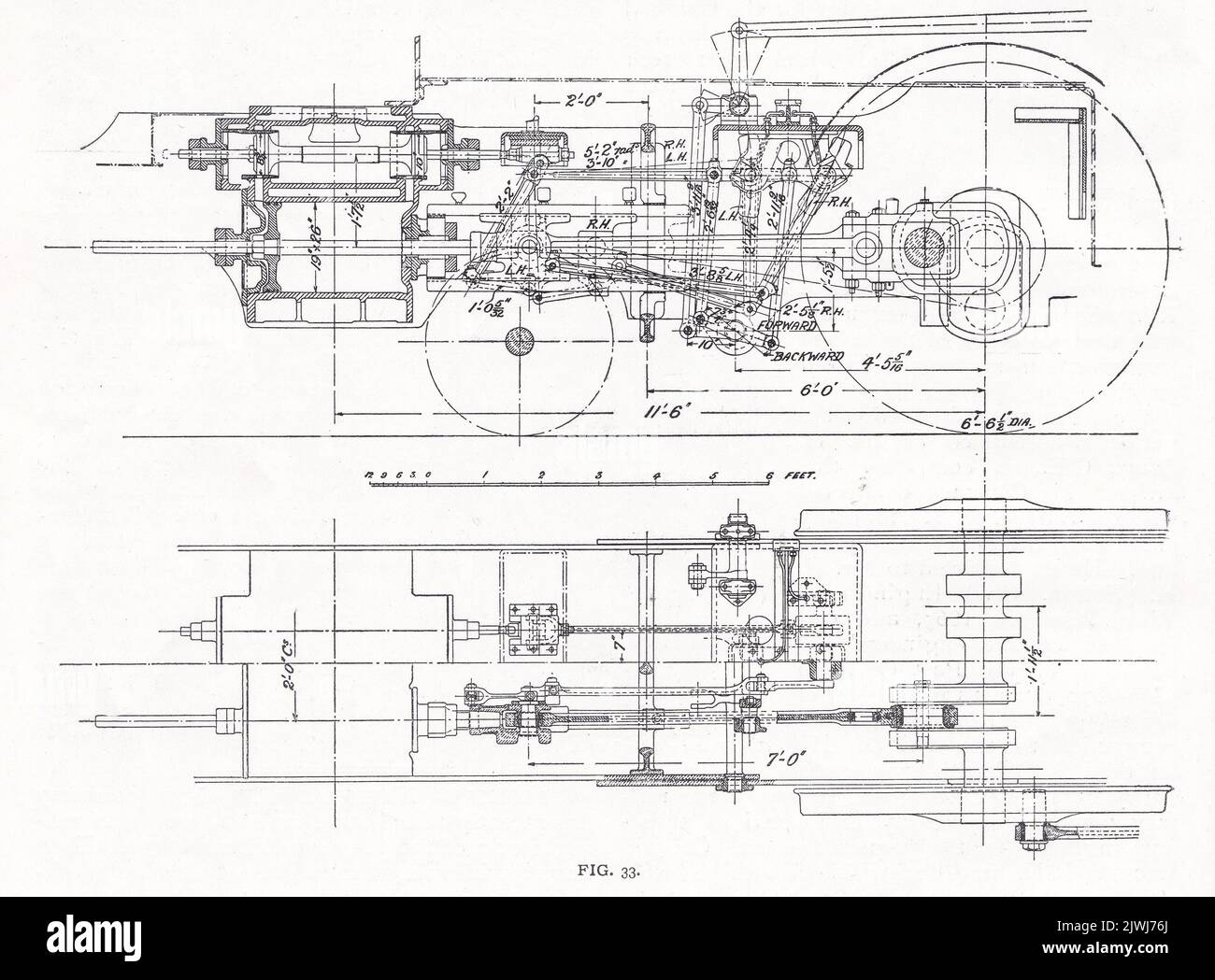 Pignon monté sur le moteur Midland n° 999, moteur Express 4.4.0. Banque D'Images