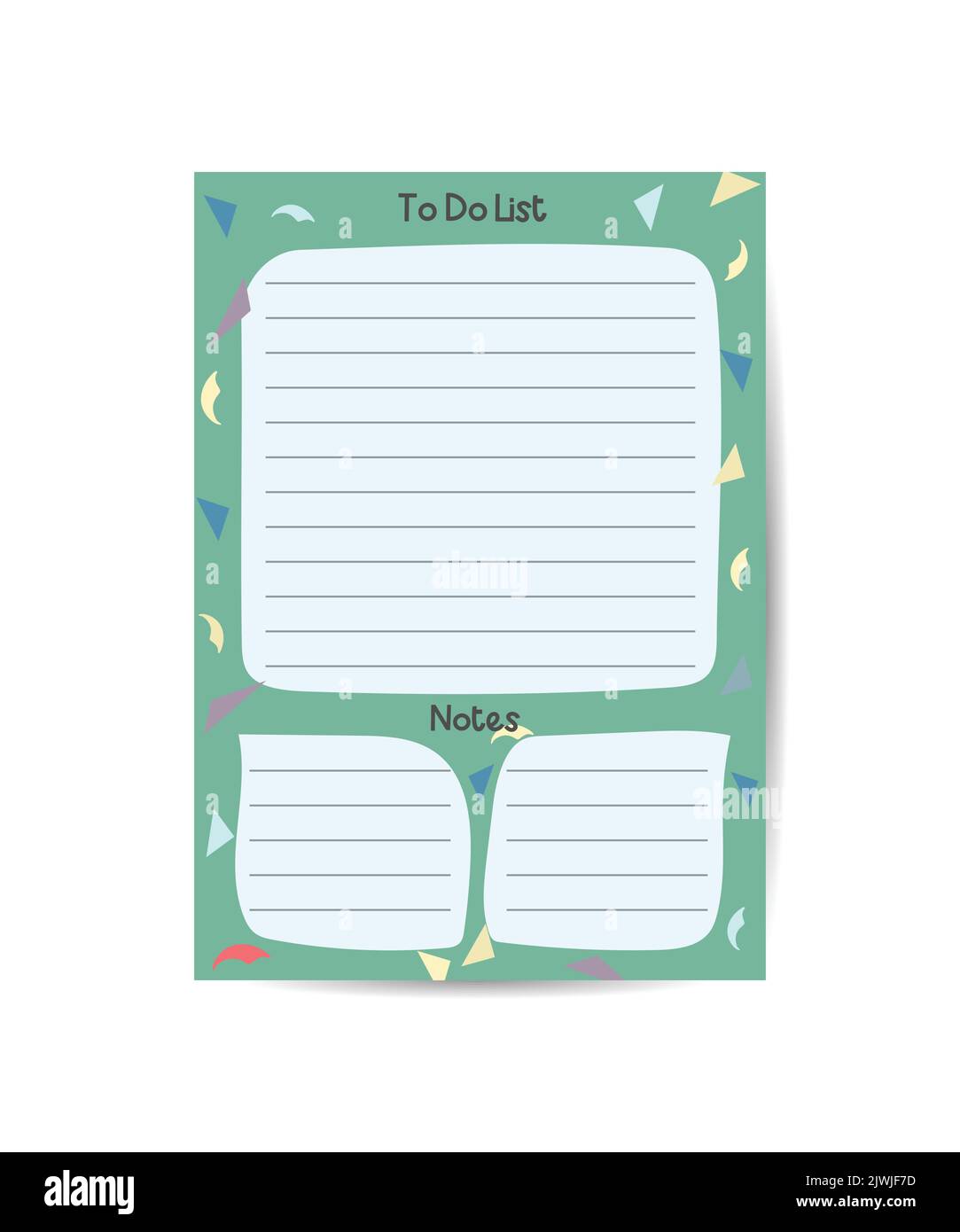 Modèles pour la liste des notes à faire avec vecteur d'illustration d ...