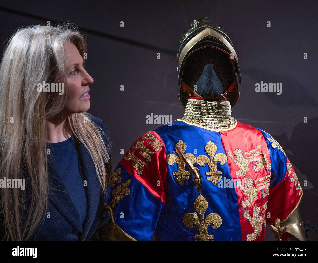 The Wallace Collection, Londres, Royaume-Uni. 6 septembre 2022. The Lost King, un nouveau long métrage de Pathé, sort dans les cinémas britanniques cet automne et raconte la remarquable histoire vraie de la façon dont une femme a surmonté chaque obstacle pour retrouver le dernier lieu de repos du roi Richard III Image: Philippa Langley MBE, écrivain britannique mieux connu pour sa contribution à l'exhumation archéologique de Richard III de l'Université de Leicester en 2012. Crédit : Malcolm Park/Alay Live News Banque D'Images