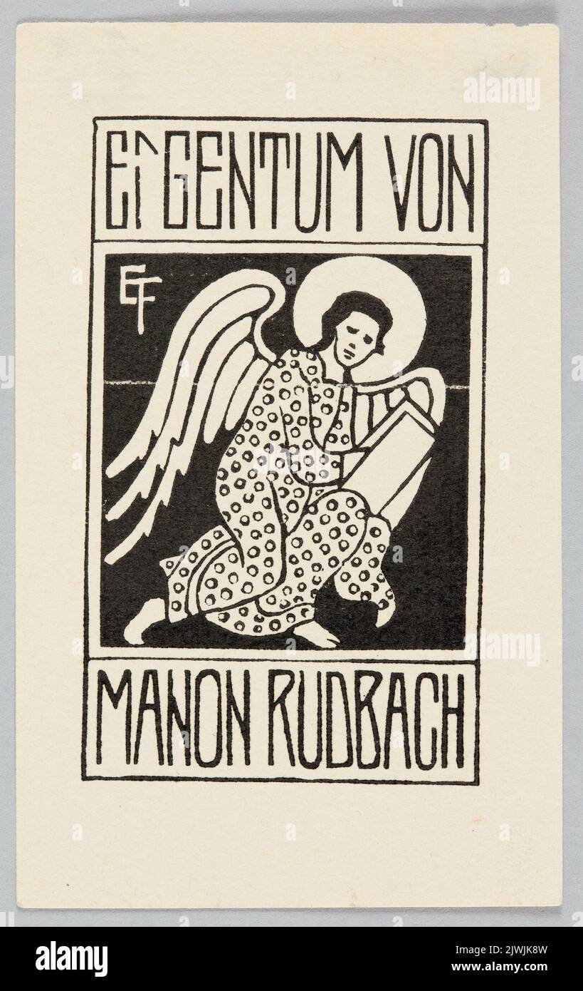 [Bibliothèque:] Eigentum von Manon Rudbach. Günther-Falk, Else (1884-1941), graphiste Banque D'Images