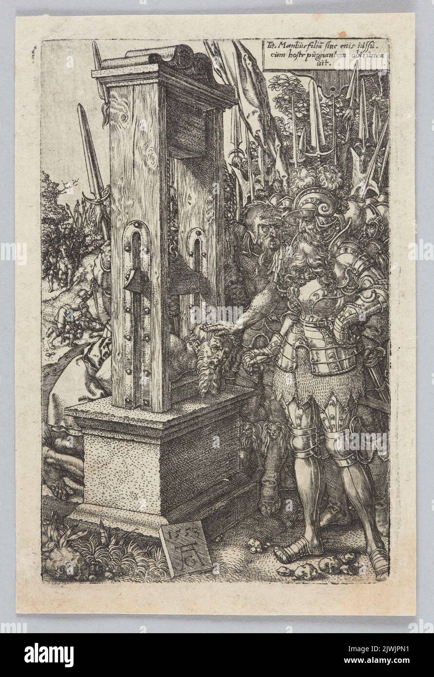 Tytus Manlius. Aldégraver, Heinrich (1502-1555/1561), graphiste Banque D'Images