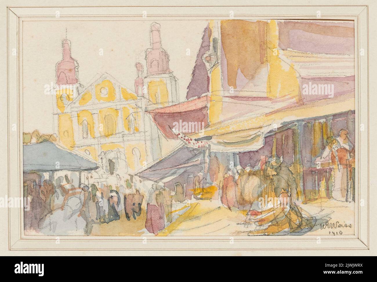 Église de Kalwaria Zebrzydowska. Weiss, Wojciech (1875-1950), peintre Banque D'Images Église de Kalwaria Zebrzydowska. Weiss, Wojciech (1875-1950), peintre Banque D'Images