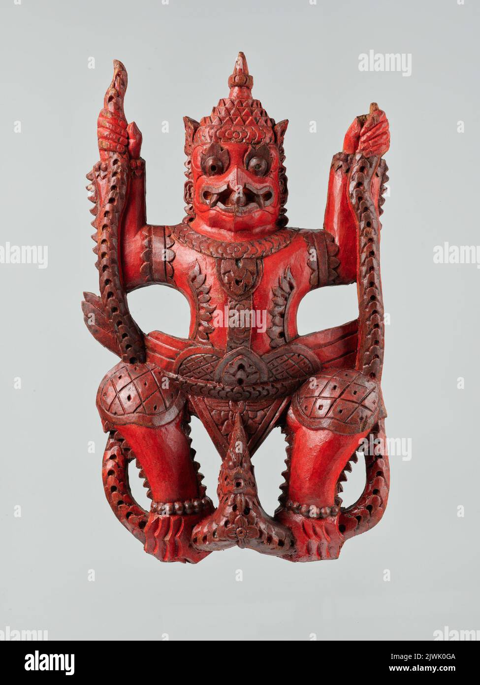 Démon z wężami - rzeźba przyścienna. Inconnu, sculpteur Banque D'Images