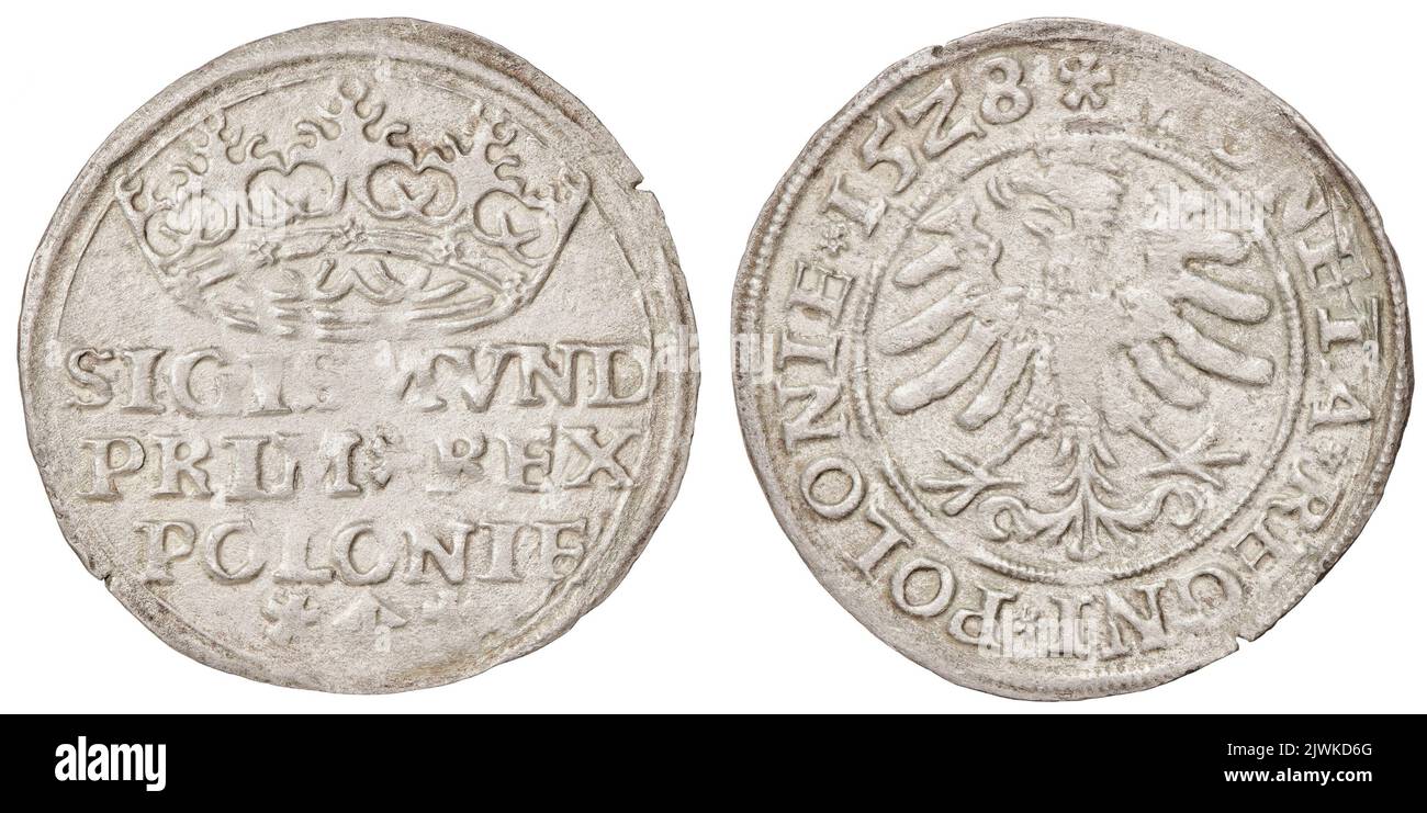 grossen. Zygmunt i Stary (król polski ; 1506-1548), règle Banque D'Images