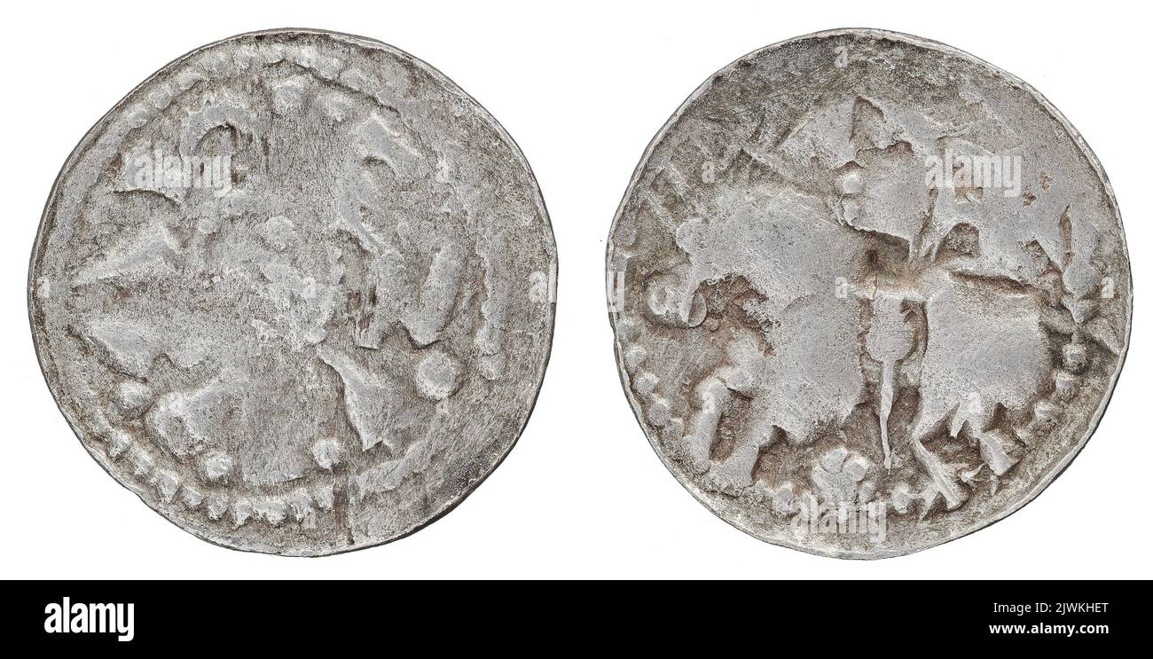 denarius (type ducal). BOLESŁAW II Śmiały (król Polski ; 1058-1079), règle Banque D'Images
