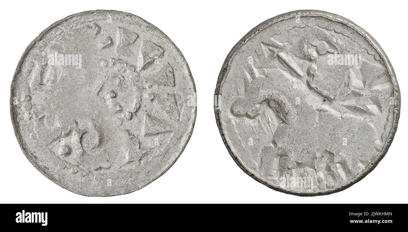 denarius (type ducal). BOLESŁAW II Śmiały (król Polski ; 1058-1079), règle Banque D'Images