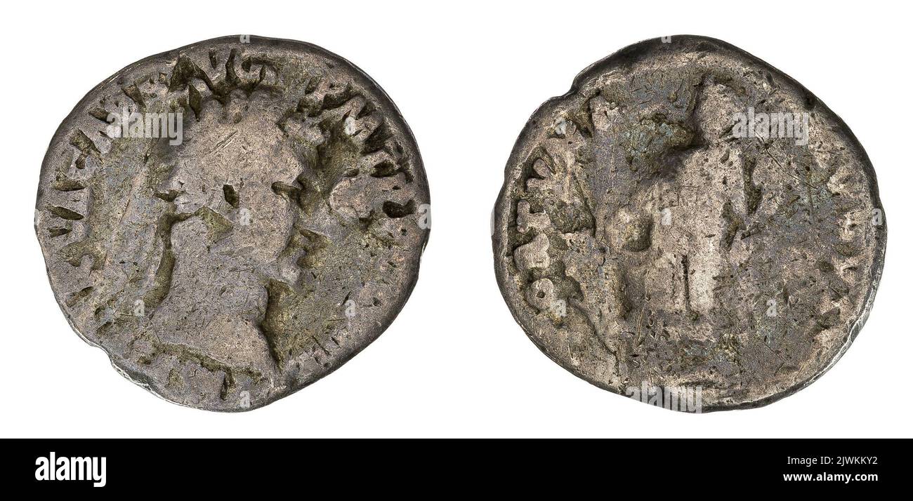 denarius. Nerwa (cesarz ; 96-98), empereur Banque D'Images