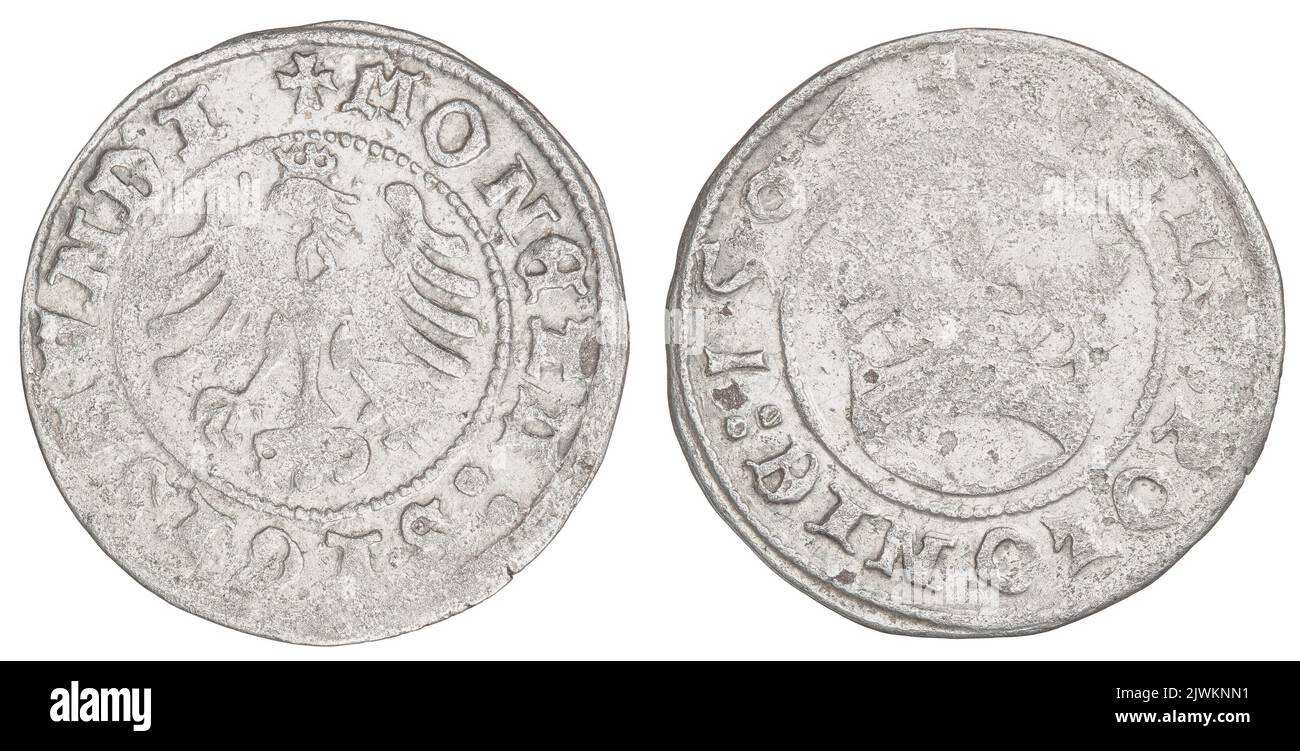 1 gros. Zygmunt i Stary (król polski ; 1506-1548), règle Banque D'Images