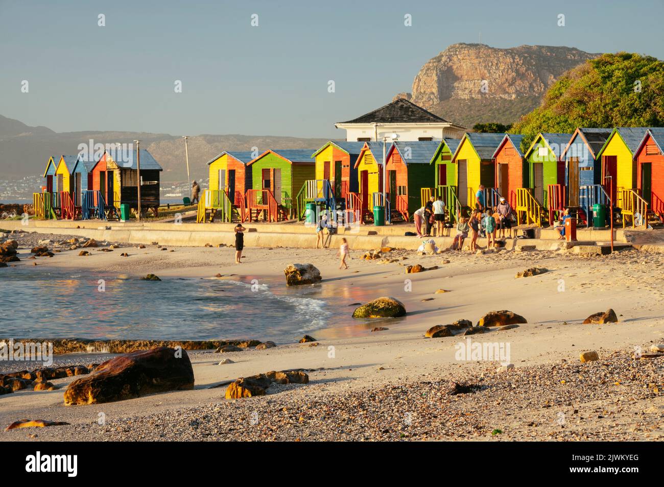 St James Tidal Pool, Cape Town, Western Cape, Afrique du Sud Banque D'Images
