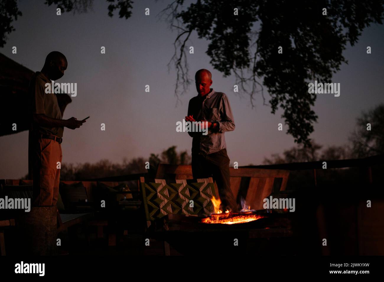 Camp Pafuri RETURNAfrica, parc contractuel Makuleke, parc national Kruger, Afrique du Sud Banque D'Images