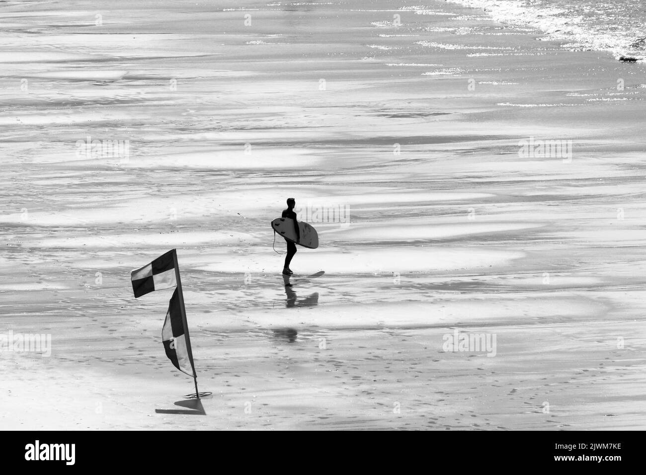 Eau et vagues à Cornwall Banque D'Images