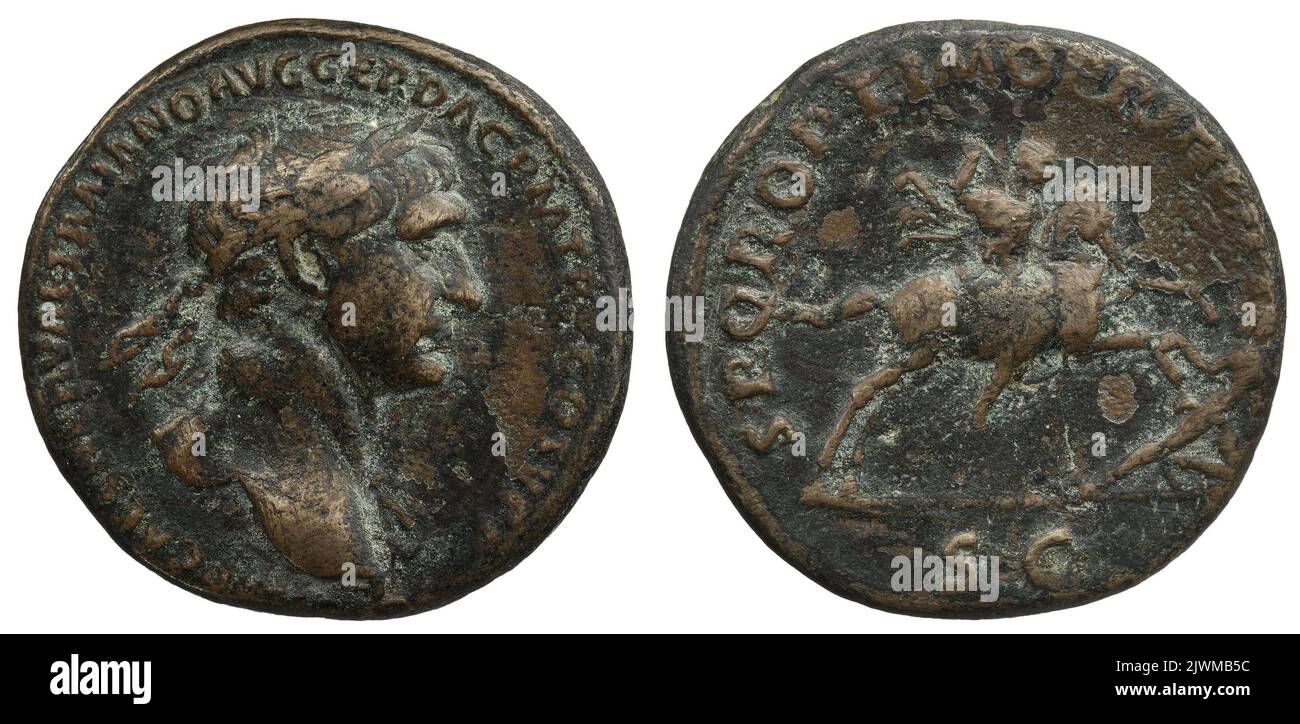 comme Trajan (cesarz rzymski ; 98-117), empereur Banque D'Images