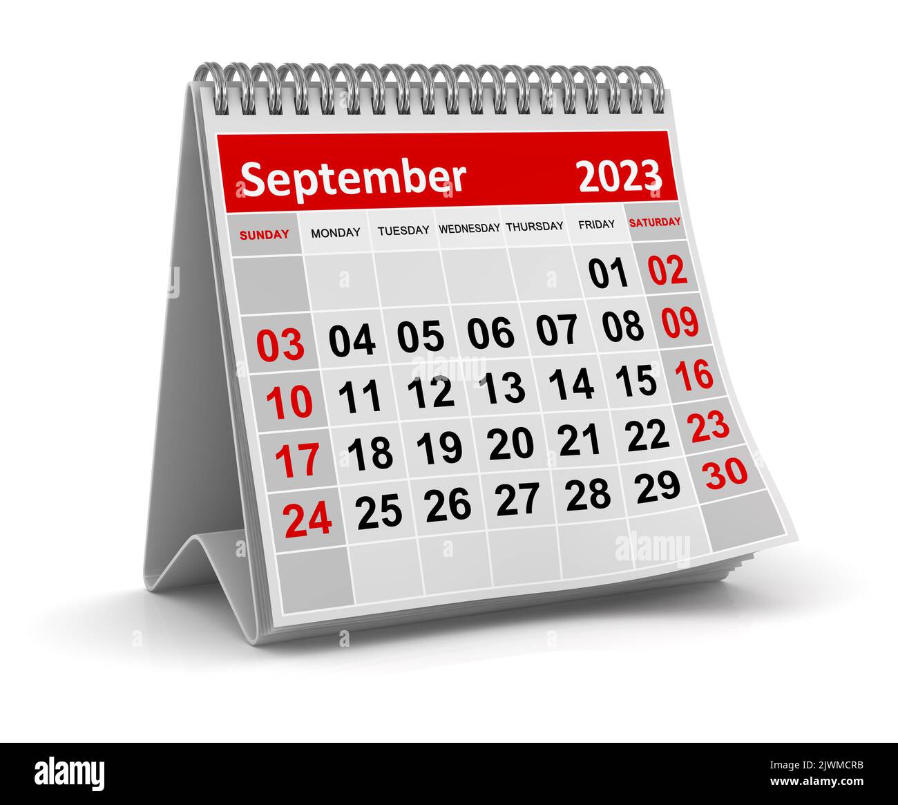 23 Septembre Calendrier 3d Icône 3d Septembre 23 Calendrier Date