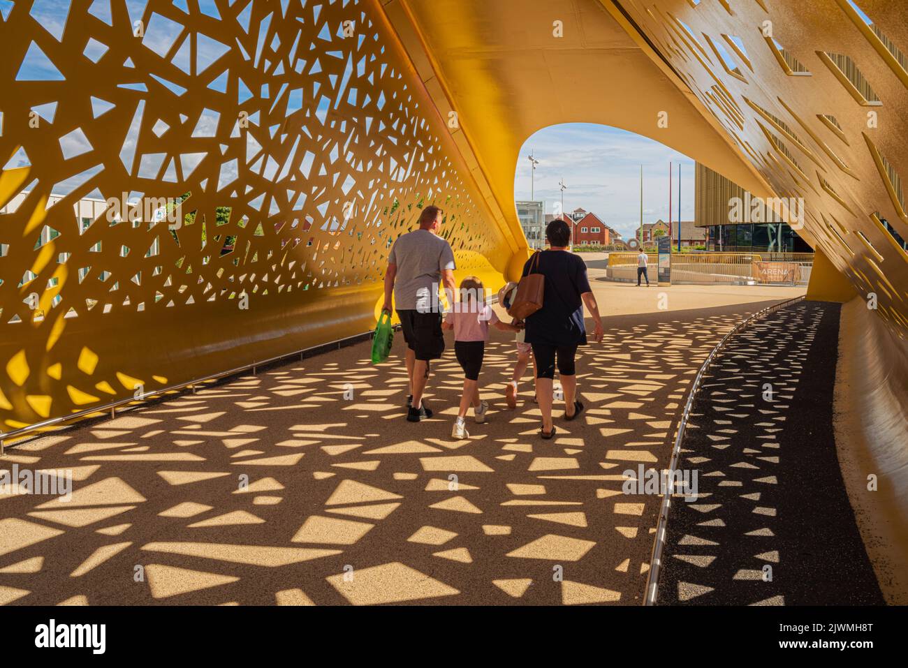 BAE COPR Bay Bridge et Swansea Arena Banque D'Images