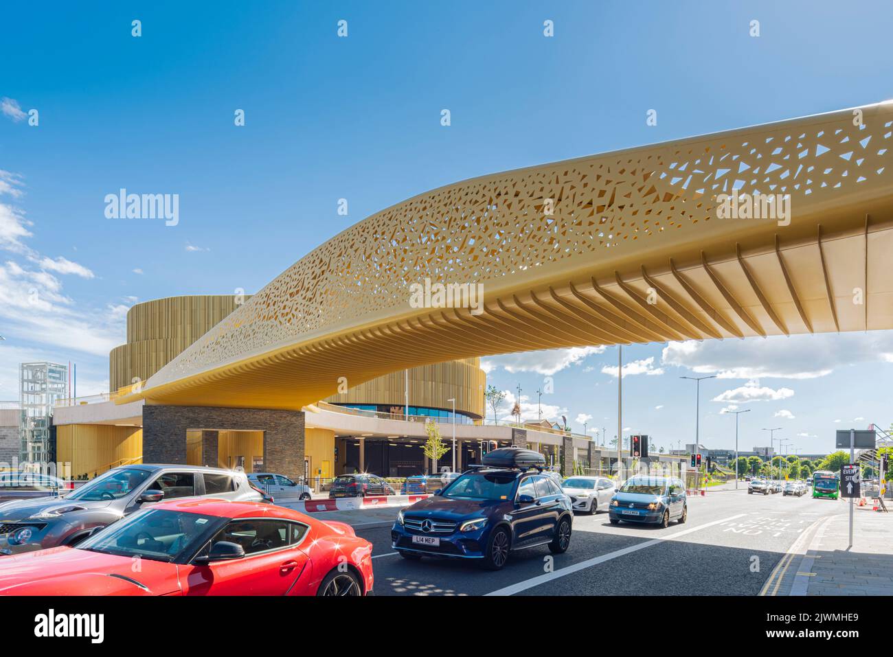 BAE COPR Bay Bridge et Swansea Arena Banque D'Images