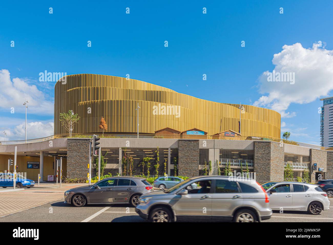 BAE COPR Bay Bridge et Swansea Arena Banque D'Images