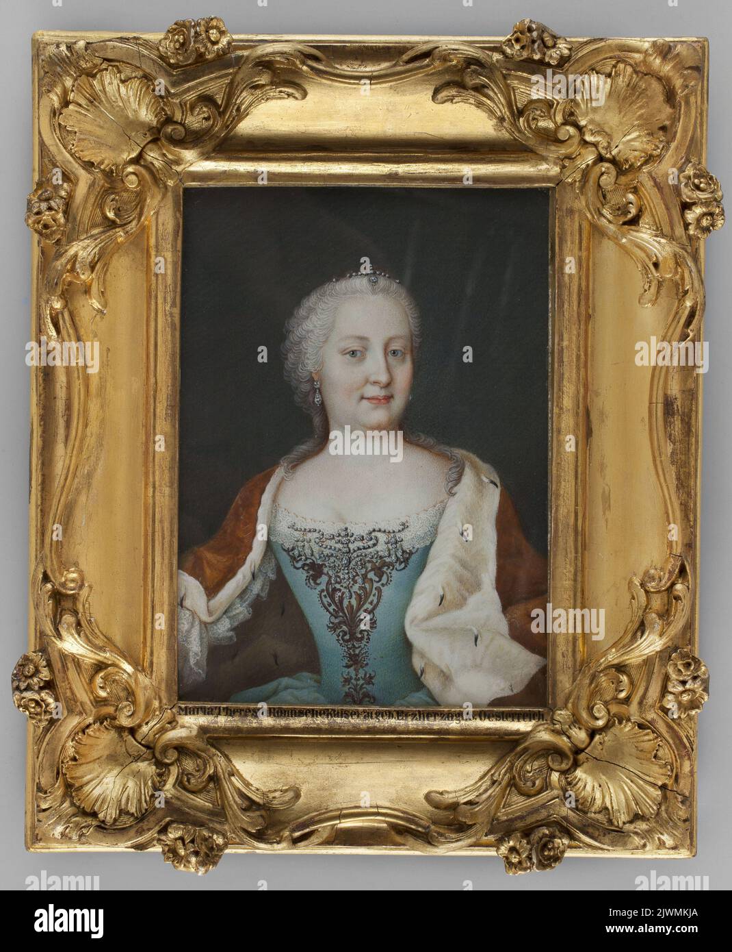 Cesarzowa Maria Teresa Habsburg, córka Karola VI i Elżbiety von Brauschweig-Wolfenbuttel (1717-1780). Meytens, Martin van (1695-1770), peintre, nieznana, peintre Banque D'Images