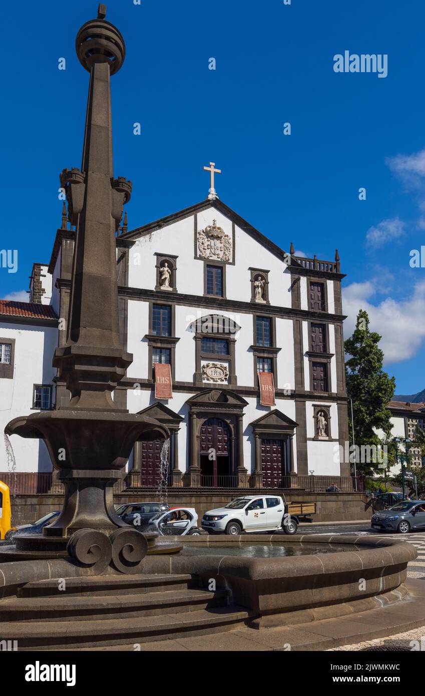 L'Eglise Saint Jean l'évangéliste, Funchal, Madère, Portugal Banque D'Images