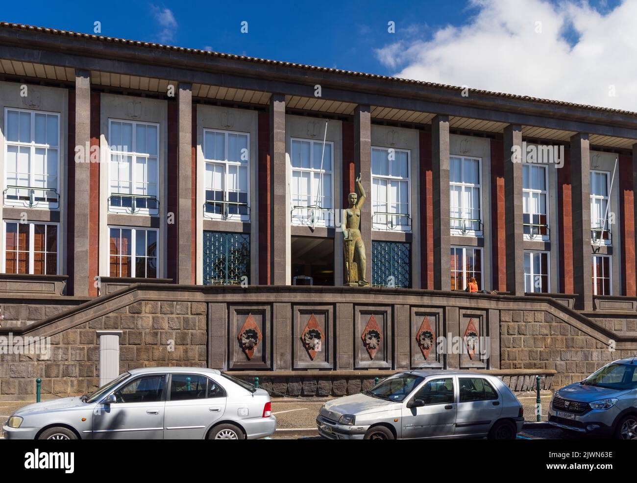 Palais de justice, Funchal, Madère, Portugal Banque D'Images