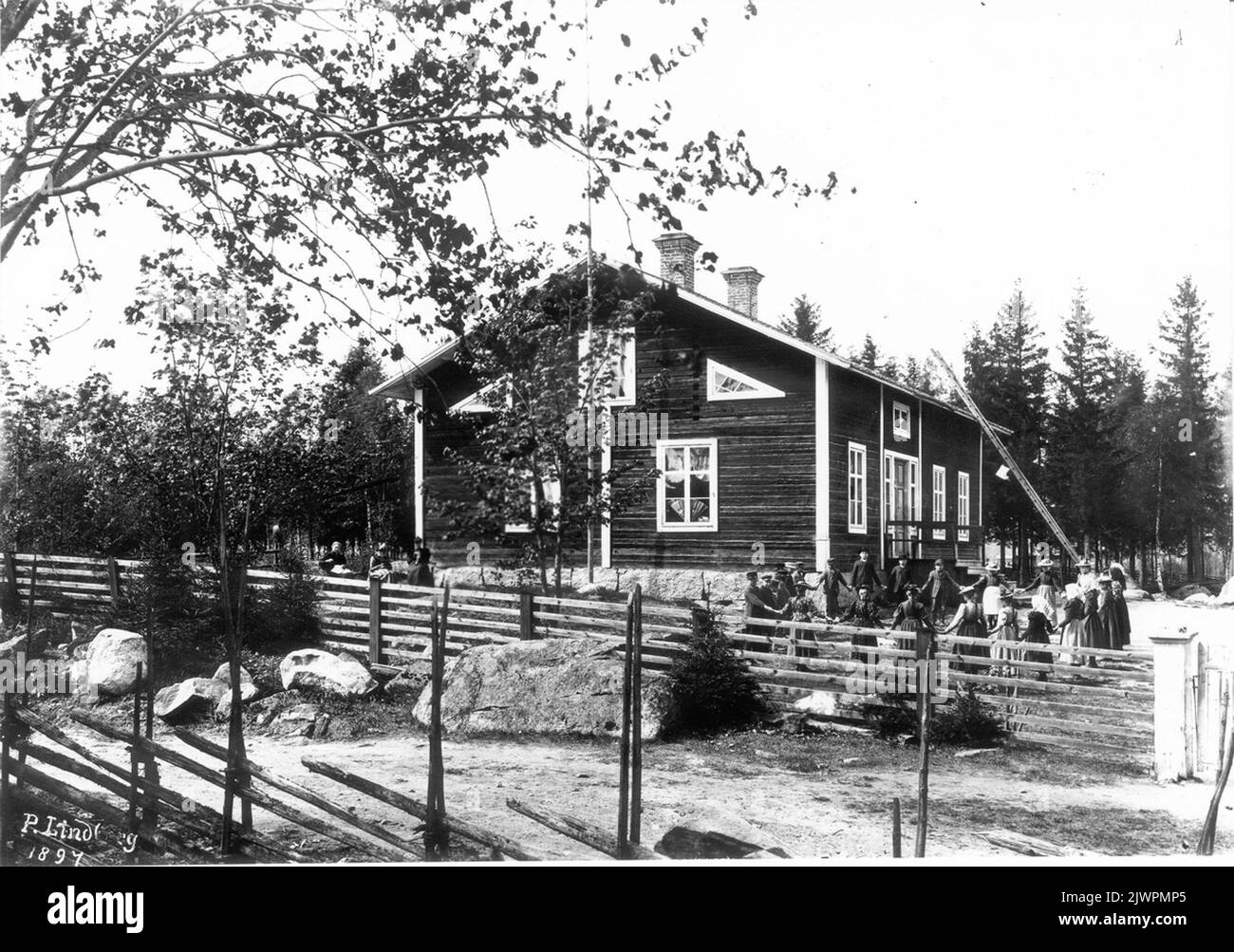 L'école de HÅ. Skolan i HÅ. Banque D'Images