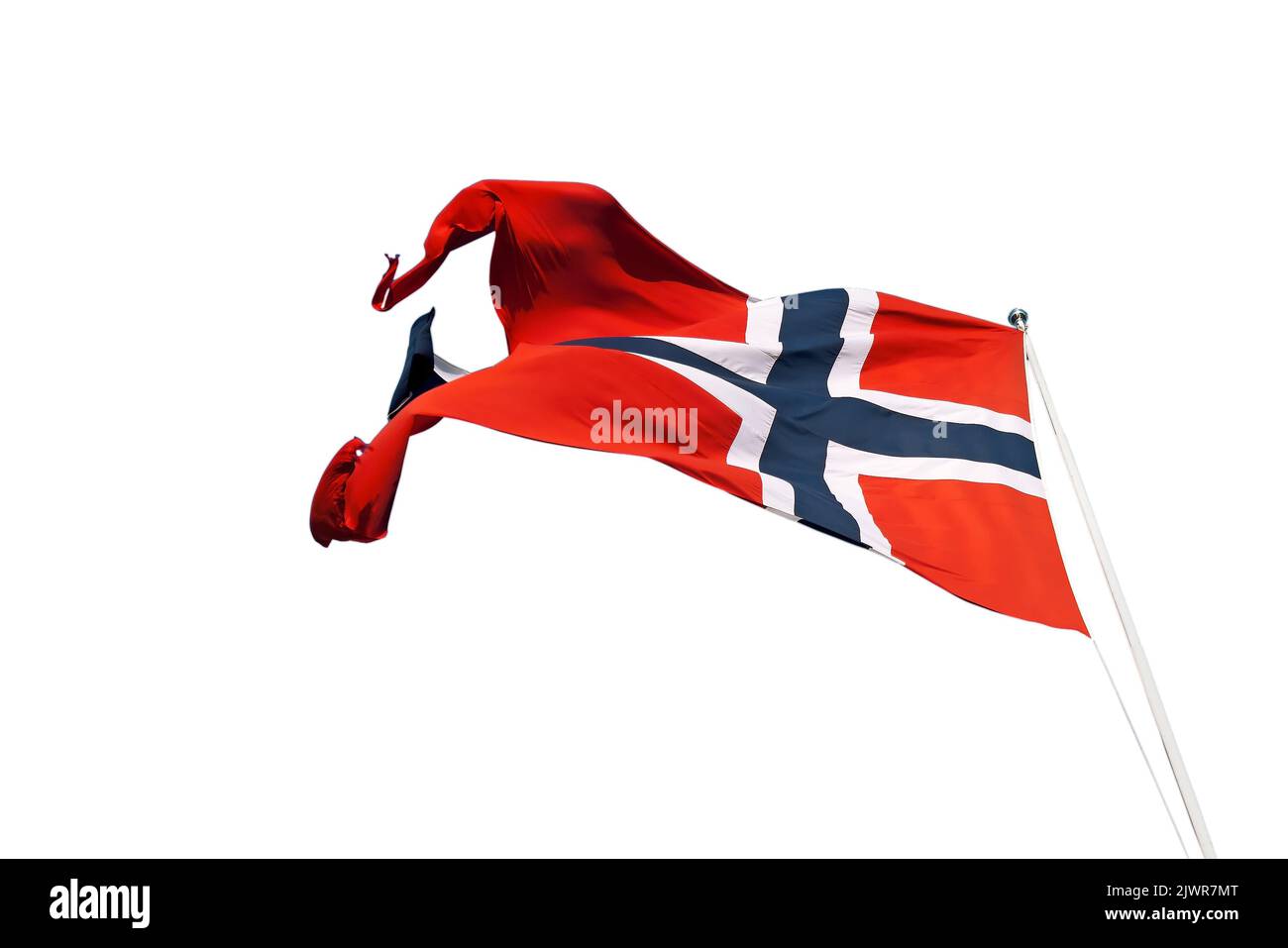 Norwegian national flag Banque de photographies et d’images à haute ...