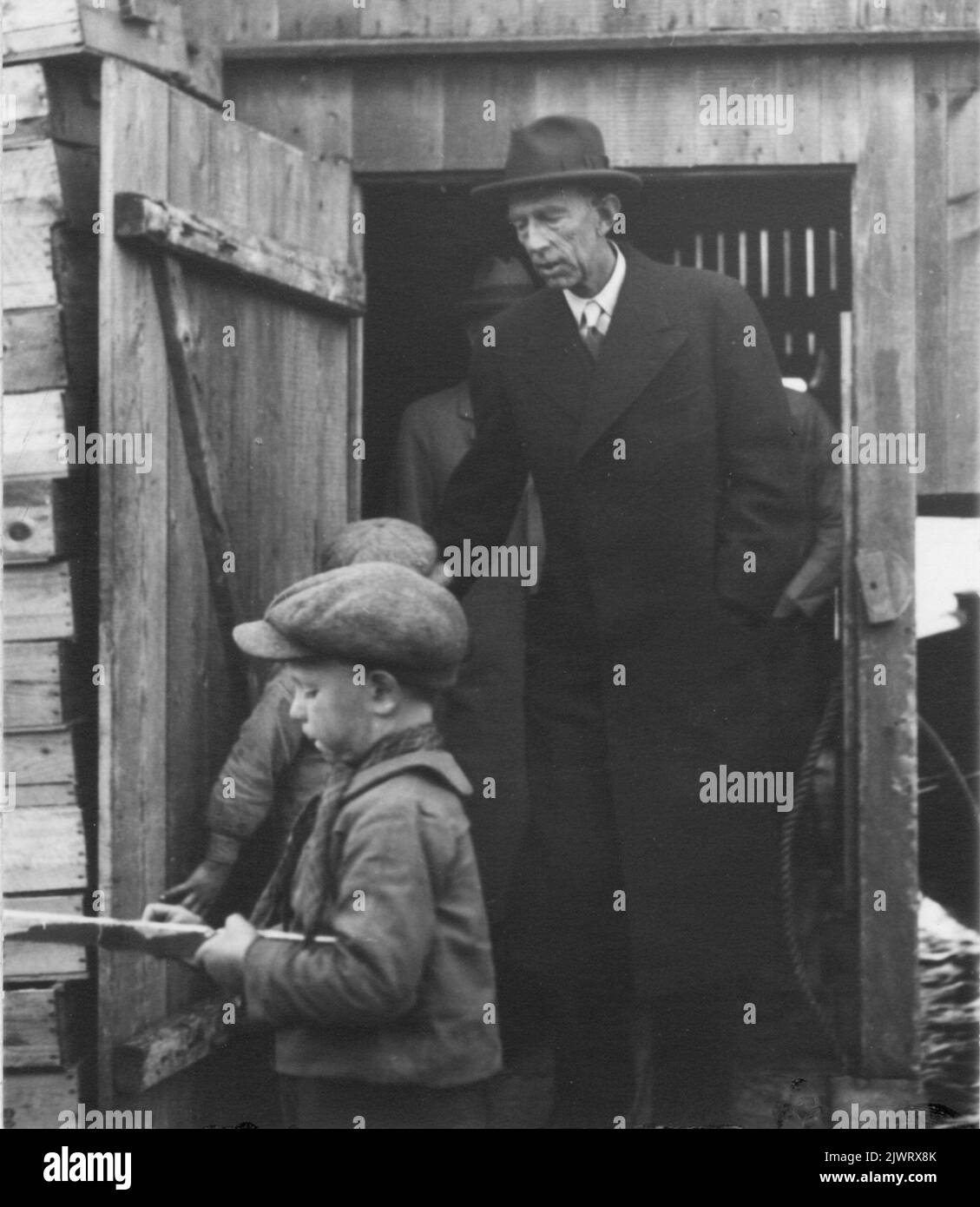 Visite du Prince Wilhelm à Selectnäs 1938. Prins Wilhelms besök på Utvalnäs 1938. Banque D'Images