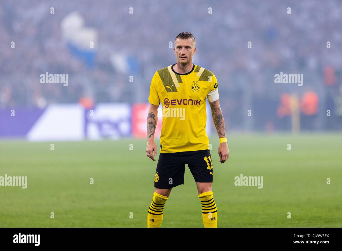 Dortmund, Allemagne. 06th septembre 2022. Marco Reus (11) de Dortmund vu lors du match de l'UEFA Champions League entre Dortmund et le FC Copenhague au parc signal Iduna à Dortmund. (Crédit photo : Gonzales photo/Alamy Live News Banque D'Images