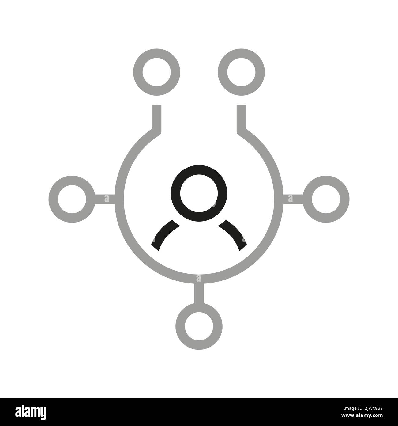 Icônes de la ligne des technologies de l'information. Icône d'interface utilisateur dans une conception plate. Pack d'icônes de contour fin. Illustration de Vecteur