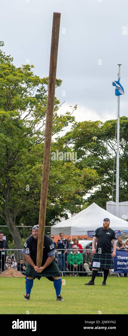 Caber tossing highland games Banque de photographies et d’images à ...