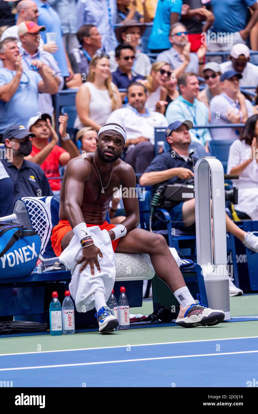 En compétition à l'US Open de 2022. Banque D'Images