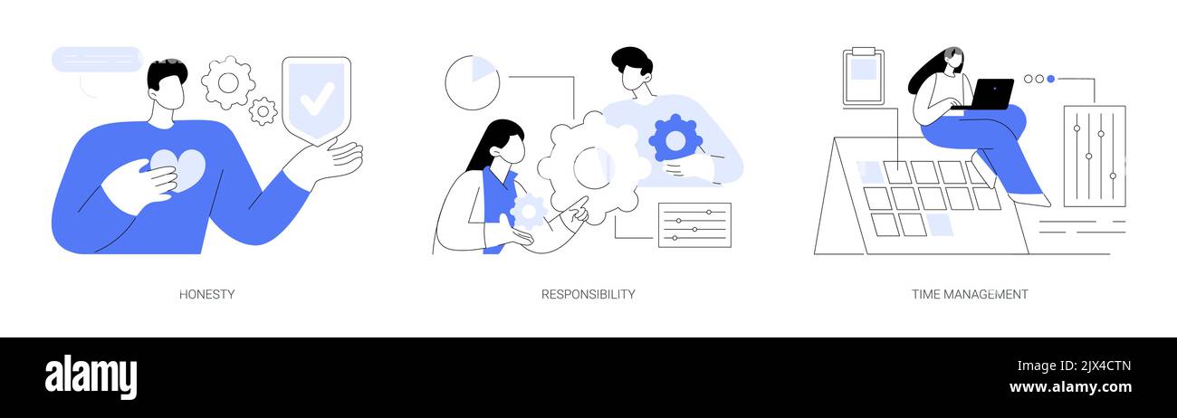 Gestion des illustrations vectorielles de concept abstraites de position. Illustration de Vecteur