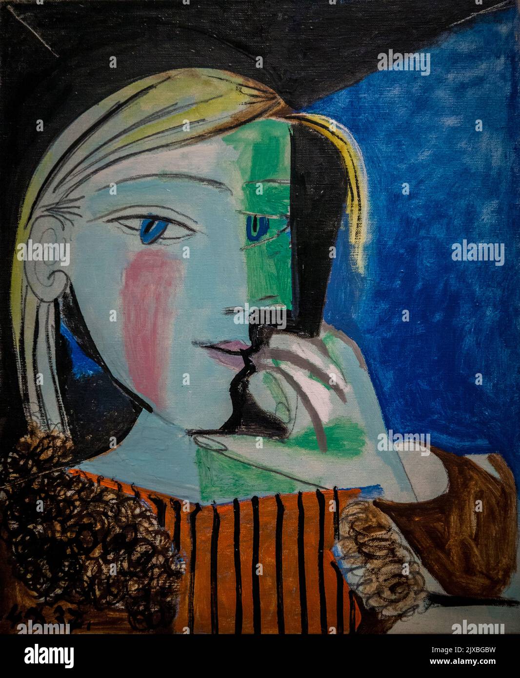 Portrait de la peinture Marie-Thérèse, Maya Ruiz-Picasso, fille de l ...