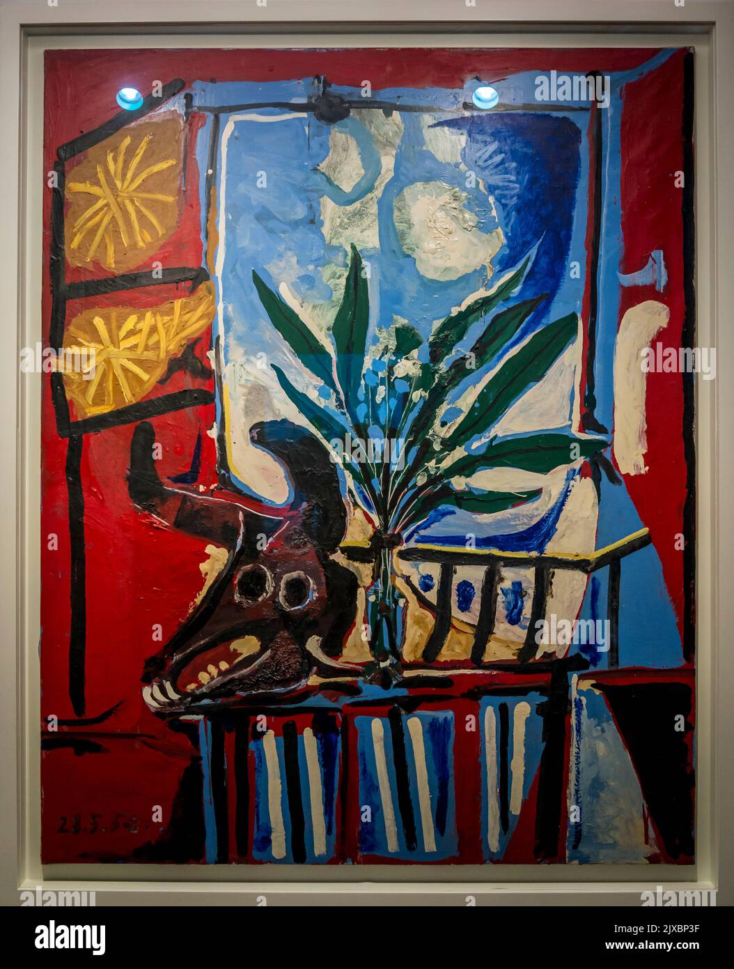 Peinture de Picasso, 1958, musée Picasso, une galerie d'art située à l'Hôtel Salé, rue de Thorigny, dans le Marais di Banque D'Images