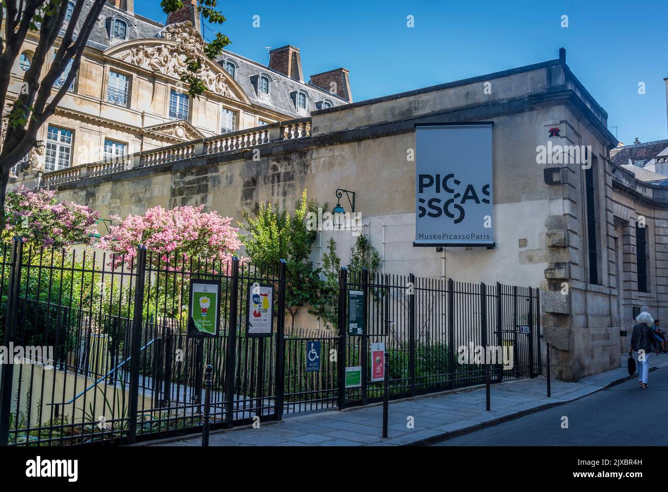 Musée Picasso, une galerie d'art située à l'Hôtel Salé dans la rue de Thorigny, dans le quartier du Marais dédié à l'œuvre de l'artiste espagnol Pablo Banque D'Images