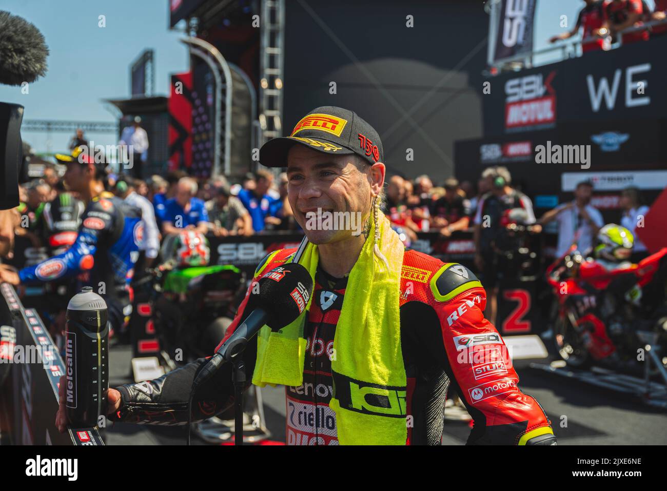 Alvaro Bautista gagnant Super Bike Round Misano 2022 Banque D'Images