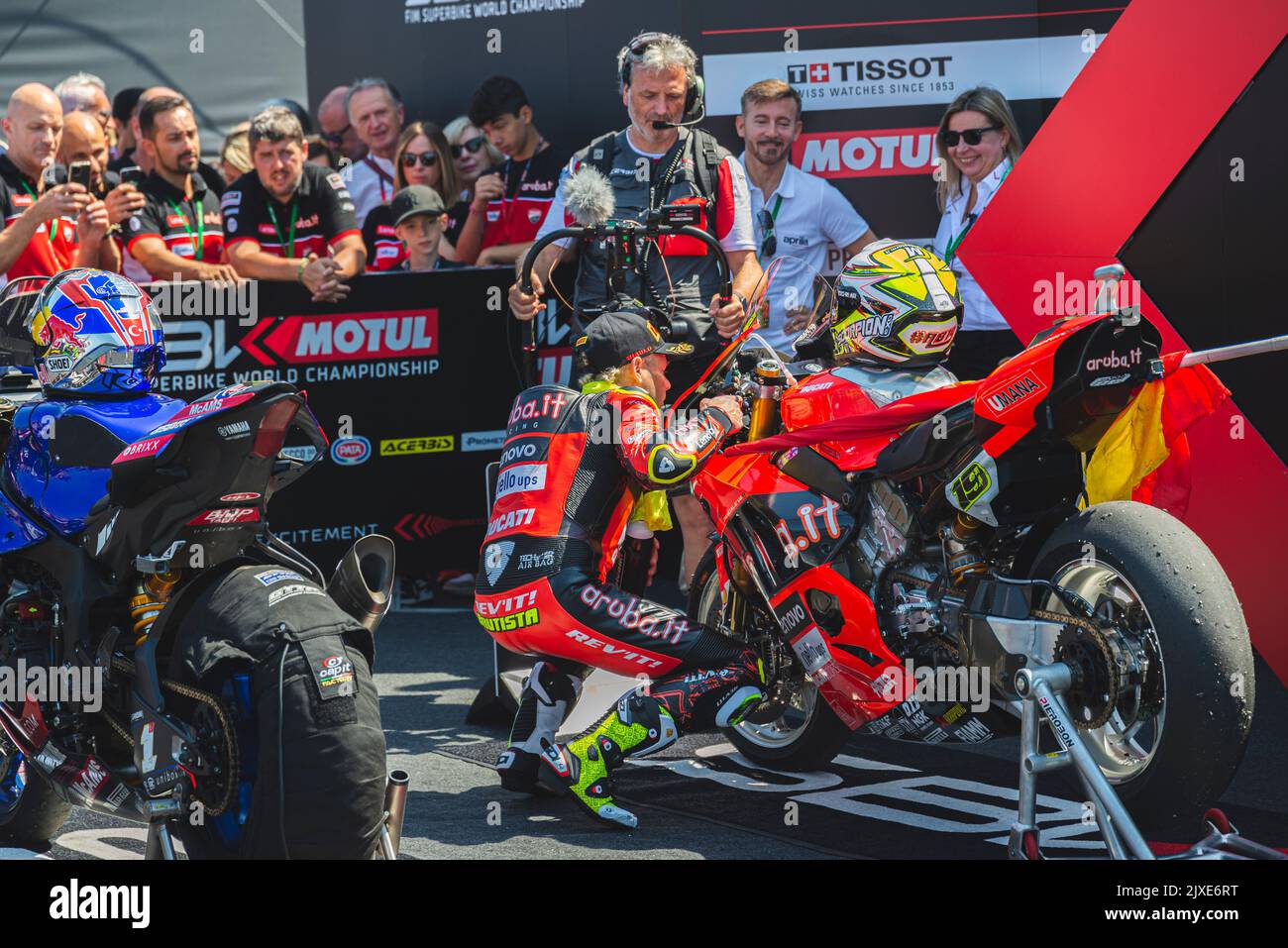 Alvaro Bautista gagnant Super Bike Round Misano 2022 Banque D'Images