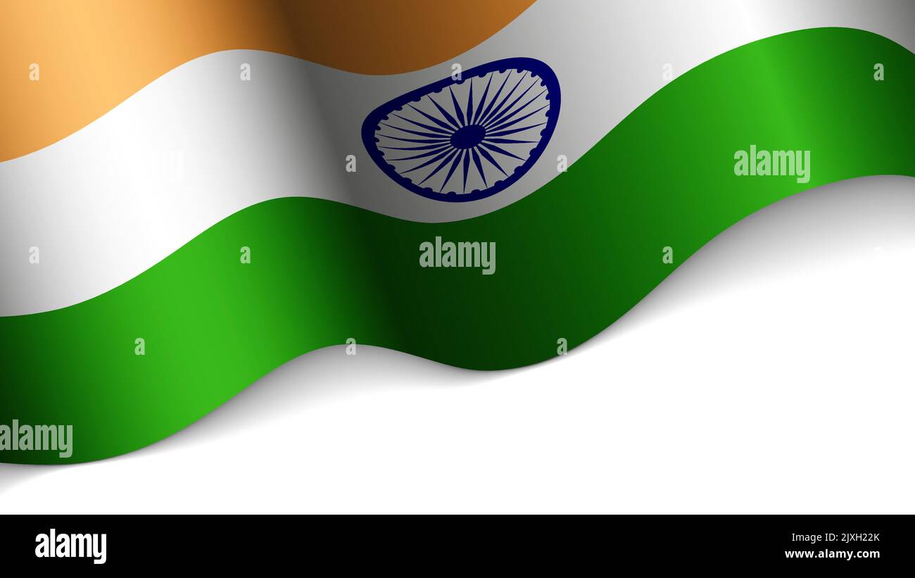 EPS10 vecteur coeur patriotique avec drapeau de l'Inde. Un élément d'impact pour l'utilisation que vous voulez en faire. Illustration de Vecteur