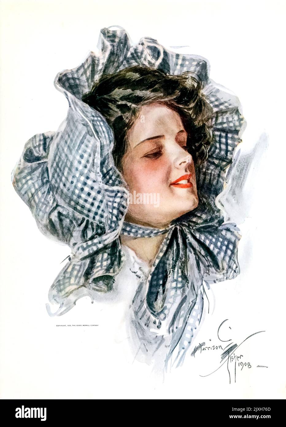 Penelope du livre ' American beauties ' de Harrison Fisher, 1875-1934 Editeur Indianapolis, The Bobbs Merrill Company 1909 Banque D'Images