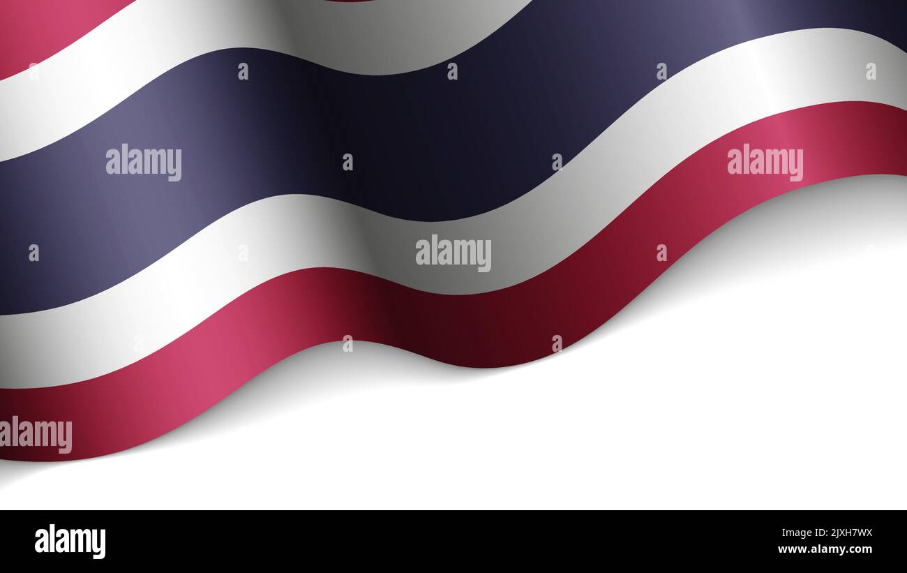 EPS10 vecteur coeur patriotique avec drapeau de la Thaïlande. Un élément d'impact pour l'utilisation que vous voulez en faire. Illustration de Vecteur