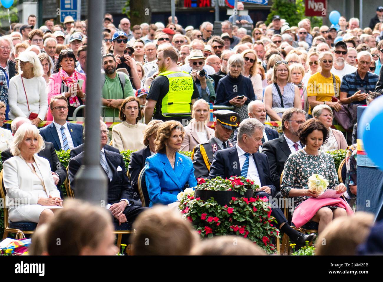 Le président finlandais Sauli Niinistö et son épouse Jenni Haukio, Åland 100 Célébrations à Mariehamn, Finlande, le 09.06.2022. Photo: Rob Watkins/ALAY Banque D'Images