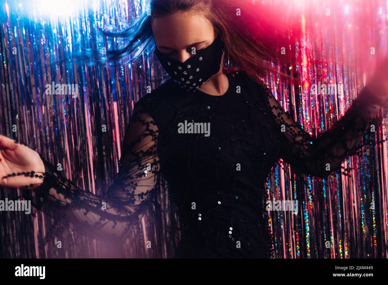 la fête de noël de mode pandémique a un nouveau look normal Banque D'Images