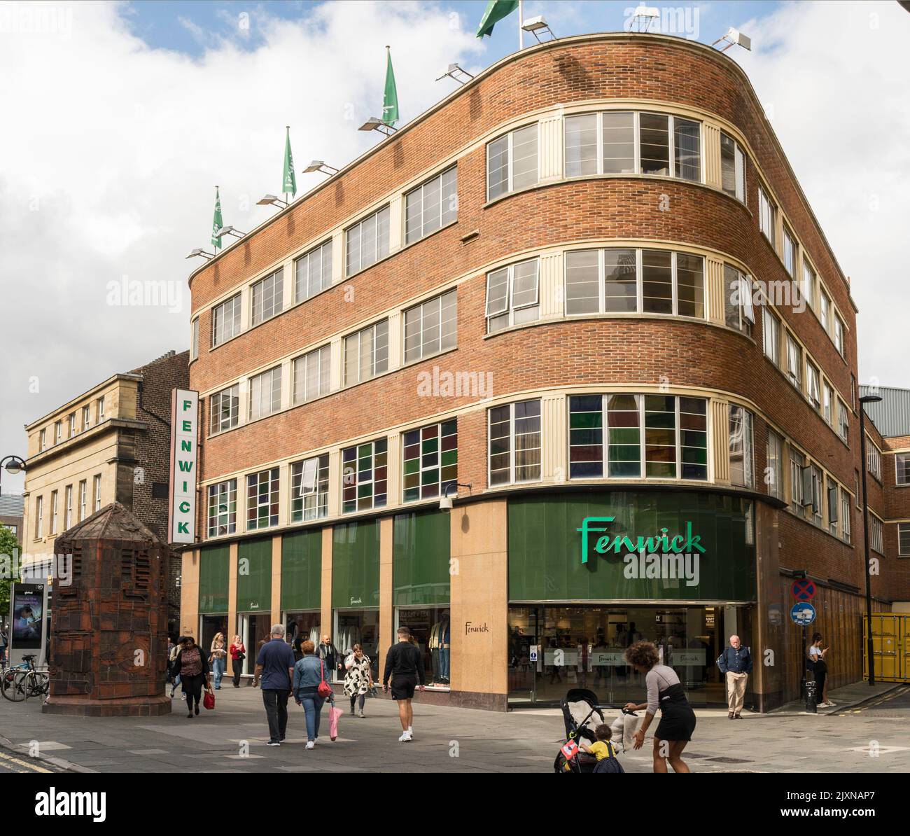Le bâtiment Fenwick de style art déco sur Blackett Street, Newcastle upon Tyne, Angleterre, Royaume-Uni Banque D'Images