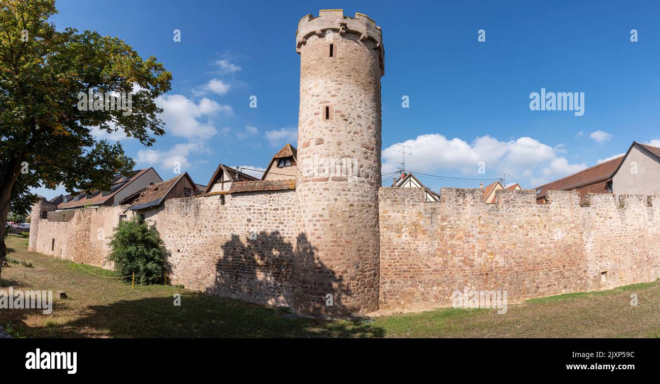 Vue sur les remparts depuis l'extérieur de la ville Banque D'Images